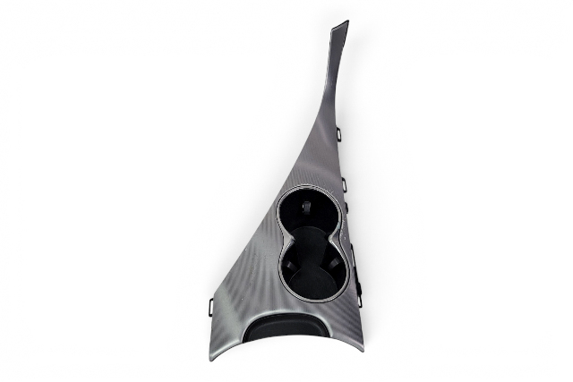 2017-2022 Infiniti Q60 Rear Console Cup Drink Holder 96950-5CB0A, F041, OEM, 2017, 2018, 2019, 2020, 2021, 2022