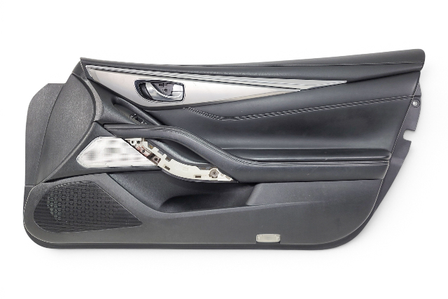 2017-2022 Infiniti Q60 Front Right Door Panel Black, 80900-5CN8B, F041, OEM, 2017, 2018, 2019, 2020, 2021, 2022
