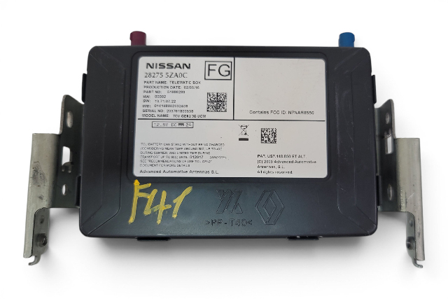 2017-2019 Infiniti Q60 Telephone Communication Telematic Control Module 28275-5ZA0C, F041, OEM, 2017, 2018, 2019