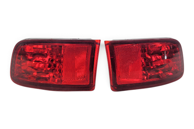 2003-2009 Toyota 4Runner Rear Right/Left Bumper Reflector Marker Set, 81590-60141, 81580-60111, F042, OEM, 2003, 2004, 2005, 2006, 2007, 2008, 2009