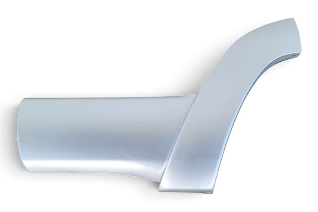 2003-2006 Toyota 4Runner Rear Door Molding Trim Left/Driver Silver, 75742-35110-B0, F042, OEM, 2003, 2004, 2005, 2006