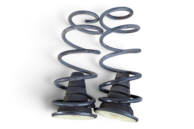2003-2009 Toyota 4Runner Rear Left/Right Shock Spring Coil Set RWD, F042, OEM, 2003, 2004, 2005, 2006, 2007, 2008, 2009