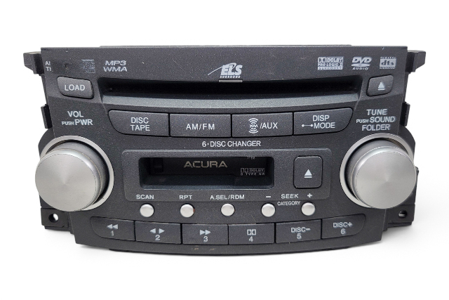 2007-2008 Acura TL Type-S 6 Disc CD Changer Player Tape AM/FM Radio 39100-SEP-A60ZA, F043, OEM, 2007, 2008