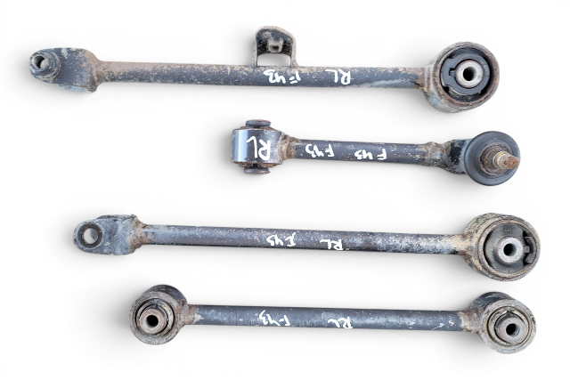2004-2008 Acura TL Rear Left Driver Suspension Control Arm Set (4) F043, OEM, 2004, 2005, 2006, 2007, 2008