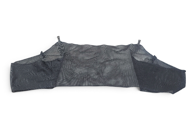 1996-2002 BMW Z3 Rear Convertible Leather Wind Deflector Mesh Screen Unit Black, 82-15-0-002-109, F044, OEM, 1996, 1997, 1998, 1999, 2000, 2001, 2002