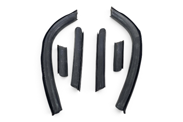 1996-2002 BMW Z3 E36 Roadster Convertible Top Window Weatherstrip Seal Set 6PC, F044, OEM, 1996, 1997, 1998, 1999, 2000, 2001, 2002