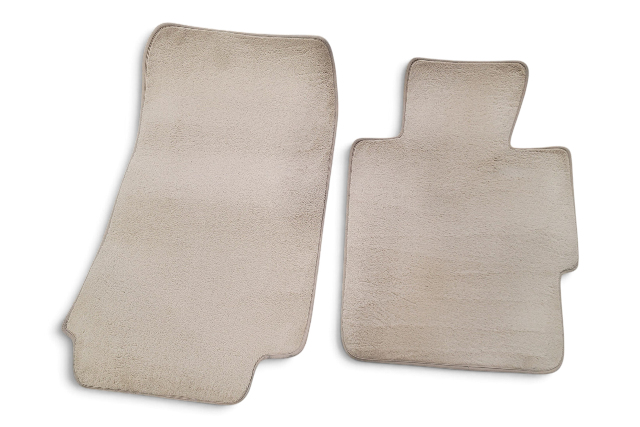1996-2002 BMW Z3 E36 Beige Velour Floor Mat Carpet Pair 51-47-7-059-132, F044, OEM, 1996, 1997, 1998, 1999, 2000, 2001, 2002