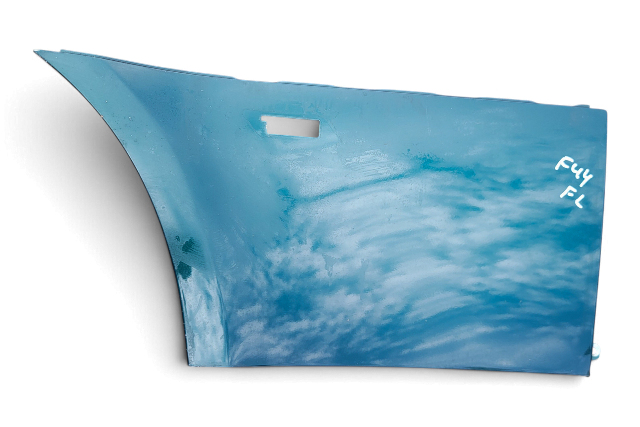 1996-2002 BMW Z3 Fender Assembly Left/Driver Side, Blue, 41-35-8-398-693, F044, OEM, 1996, 1997, 1998, 1999, 2000