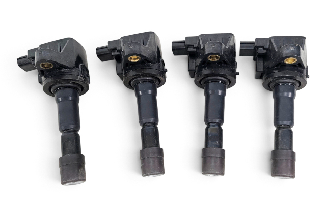 2011-2016 Honda CR-Z CRZ Ignitor Ignition Coil Plug Set (4) 30520-RB0-S01, F046, OEM, 2011, 2012, 2013, 2014, 2015, 2016