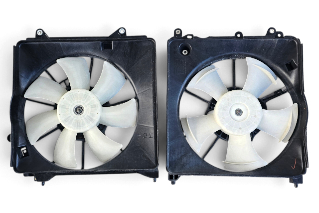 2011-2016 Honda CR-Z CRZ A/C Radiator Cooling Fan Set w/ Shroud 38611-RBB-003, F046, OEM, 2011, 2012, 2013, 2014, 2015, 2016