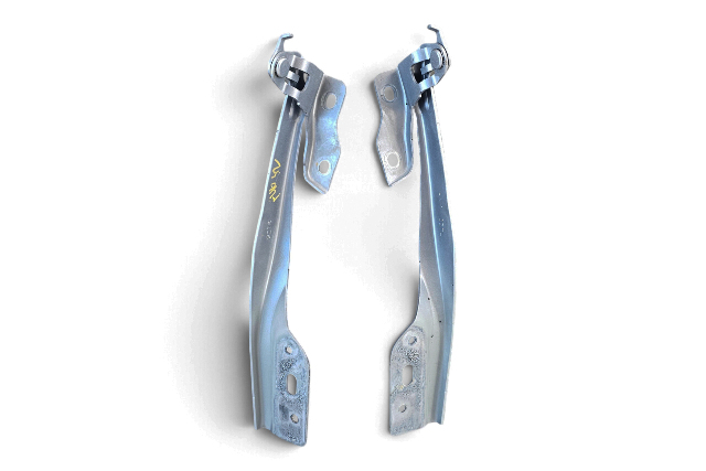 2011-2016 Honda CR-Z CRZ Hood Hinges Left/Right Set, 60120-SZT-G00ZZ, F046, OEM, 2011, 2012, 2013, 2014, 2015, 2016
