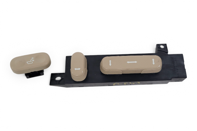 2005-2008 Acura RL Seat Reclining Switch Left Driver Cream Ivory, 81653-SJA-A01, F047, OEM, 2005, 2006, 2007, 2008