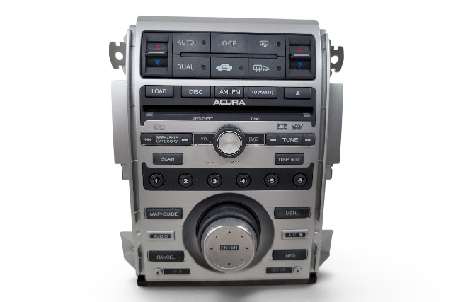 2005 Acura RL 6 Disc CD Changer Player, XM AM/FM Radio Climate Control Panel 39175-SJA-A01, F047, OEM, 2005