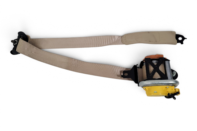 2005-2008 Acura RL Seat Belt Front Right/Passenger Side Cream Ivory, 04814-SJA-A02ZC, F047, OEM, 2005, 2006, 2007, 2008