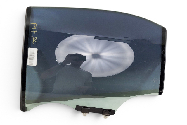 2005-2012 Acura RL Rear Left/Driver Door Glass Window 73450-SJA-A11, F047, OEM, 2005, 2006, 2007, 2008, 2009, 2010, 2011, 2012
