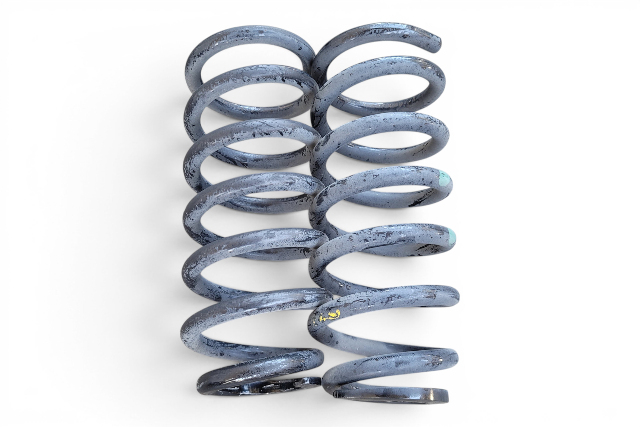 2005-2008 Acura RL Rear Suspension Coil Spring Left/Right Side Set 52441-SJA-A11, F047, OEM, 2005, 2006, 2007, 2008