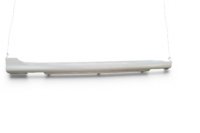 2005-2008 Acura RL Rocker Panel Molding Side Skirt Right/Passenger Side White, 71800-SJA-A01ZD, F047, OEM, 2005, 2006, 2007, 2008