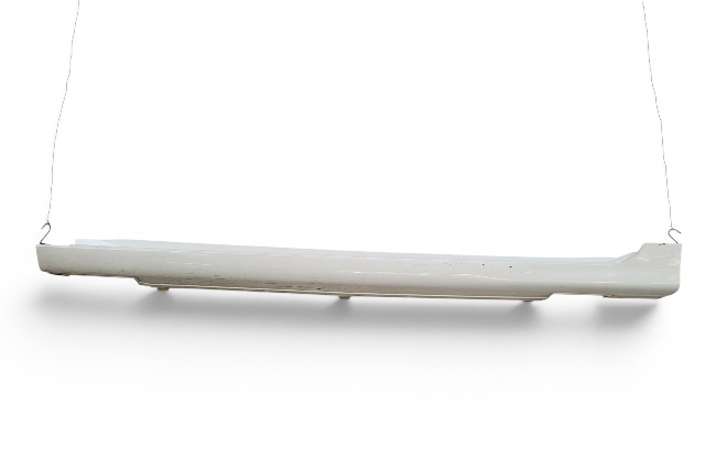 2005-2008 Acura RL Rocker Panel Molding Side Skirt Left/Drivers Side White, 71850-SJA-A01ZD, F047, OEM, 2005, 2006, 2007, 2008