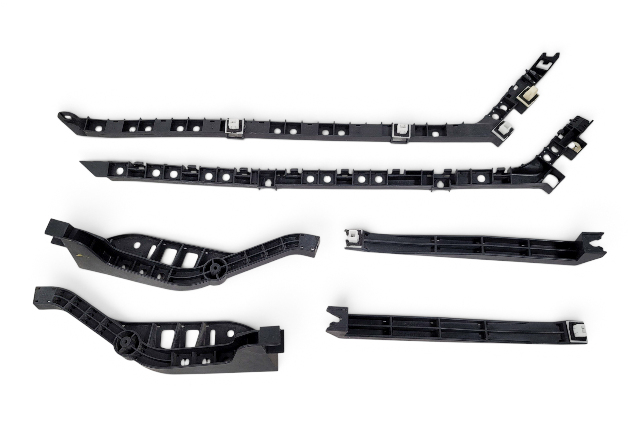 2005-2008 Acura RL Rear Bumper Bracket Retainer Spacer Left/Right Set(6) 71594-SJA-003, F047, OEM, 2005, 2006, 2007, 2008