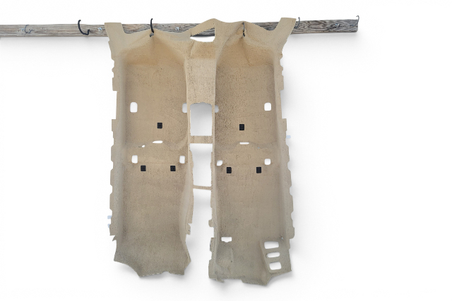 2005-2008 Acura RL Complete Full Floor Carpet Rug Mat Cream Ivory, 83301-SJA-A01ZC, F047, OEM, 2005, 2006, 2007, 2008