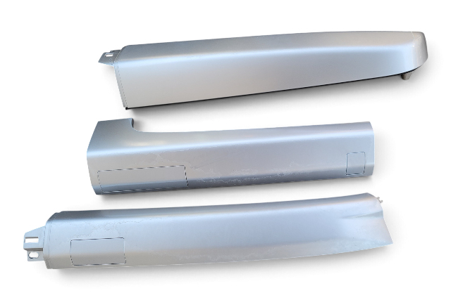 2007-2010 Honda Element SC Roof Panel Molding Left/Driver Set Silver Metallic, 75245-SCV-A11ZB, F048, OEM, 2007, 2008, 2009, 2010