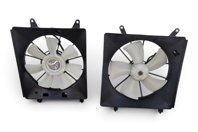 2003-2011 Honda Element Radiator/Condenser Cooling Fan w/Motor Shroud Set, F048, OEM, 2003, 2004, 2005, 2006, 2007, 2008, 2009, 2010, 2011