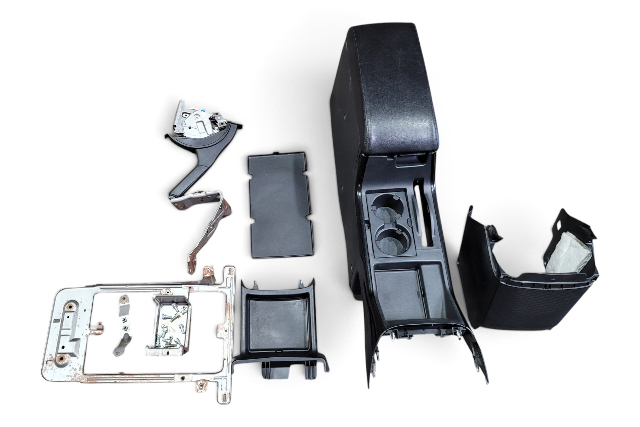 2003–2011 Honda Element SC Complete Center Floor Console Armrest Conversion Kit Graphite Black, 83420-SCV-A91ZA, F048, OEM, 2007, 2008, 2009, 2010