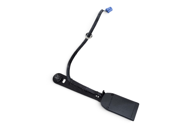 2005-2008 Acura TL Seat Belt Buckle Front Left Graphite Black, 04816-SEP-A11ZA, F049, OEM, 2005, 2006, 2007, 2008