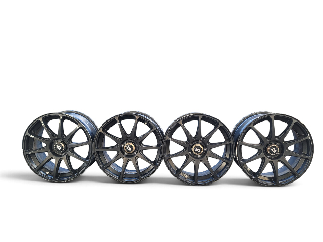 2004-2008 Acura TL Motegi MR127 CS10 18x8 5x114.3 +38 Satin Black Wheels Rims Set of 4, F049, OEM, 2004, 2005, 2006, 2007, 2008
