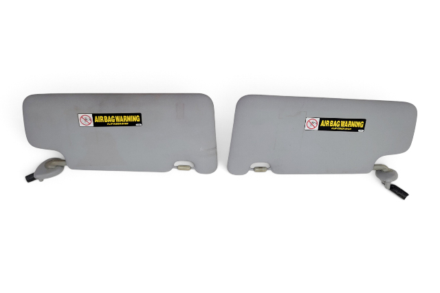 2011 Honda CR-Z CRZ Sun Shade Visor Left/Right Set Light Gray/Grey 83230-SZT-A11ZA, F050, OEM