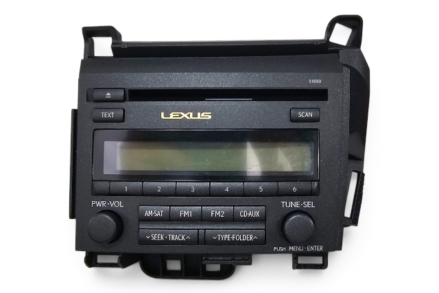 2011-2014 Lexus CT200h CD Disc Player AM/FM Radio Receiver 86120-76050, F051, OEM, 2011, 2012, 2013, 2014