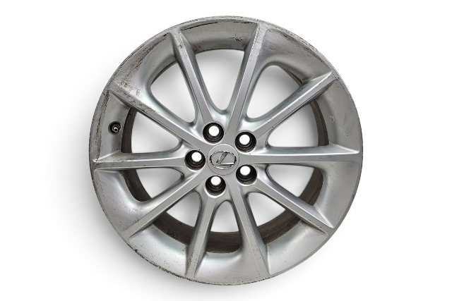 2011-2014 Lexus CT200h Rim Alloy Wheel 17x7 10 Spoke #1 Factory 42611-76050, F051, OEM, 2011, 2012, 2013, 2014