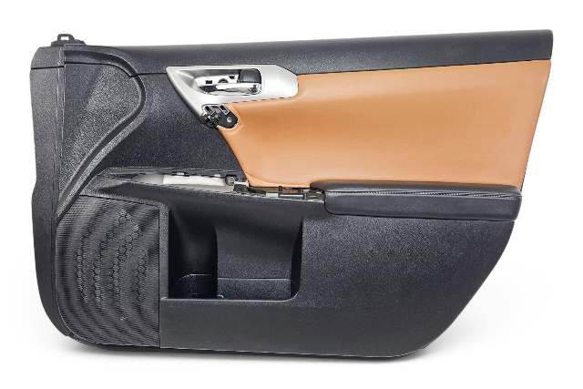 2011-2014 Lexus CT200h Front Door Panel Trim Right Camel Black, 67610-76022-42, F051, OEM, 2011, 2012, 2013, 2014