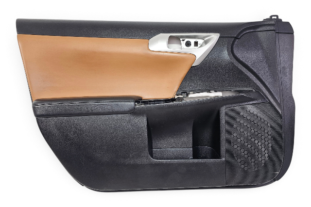 2011-2014 Lexus CT200h Front Door Panel Trim Left Camel Black, 67620-76022-42, F051, OEM, 2011, 2012, 2013, 2014