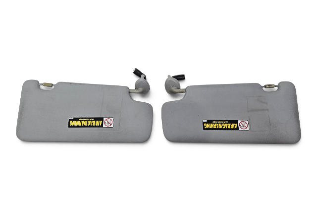 2011 Honda CR-Z CRZ Sun Shade Visor Left/Right Set Light Gray/Grey 83230-SZT-A11ZA, F052, OEM