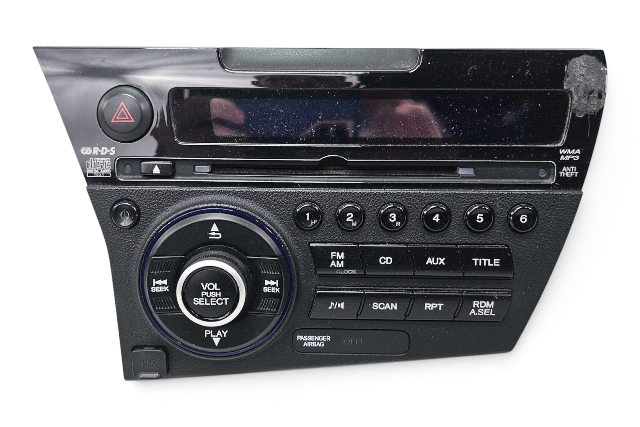 2011-2012 Honda CR-Z EX AM FM CD Radio Tuner, 39100-SZT-A21, 39100-SZT-305, F052, OEM, 2011, 2012
