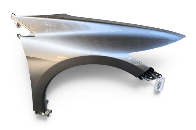 2011-2016 Honda CR-Z CRZ Fender Panel, Front Right/Passenger Silver, 60210-SZT-G90ZZ, F052, OEM, 2011, 2012, 2013, 2014, 2015, 2016