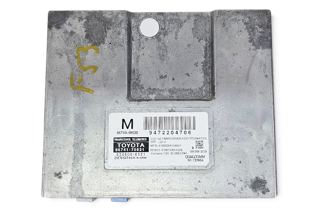2010 Lexus RX350 RX450h Telematics Safety Connect Module, 86741-75021, F053, OEM, 2010