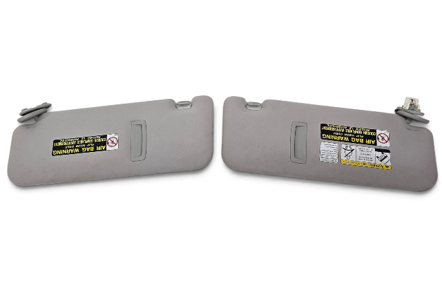 2010-2015 Lexus RX450H Left/Right Set Sun Visor Shield Gray 74320-0E020-B0, 74310-0E020-B0, F053, OEM, 2010, 2011, 2012, 2013, 2014, 2015