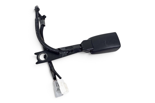 2010-2015 Lexus RX450H Front Right/Passenger Seat Belt Buckle Black, 73230-48340-C0, F053, OEM, 2010, 2011, 2012, 2013, 2014, 2015
