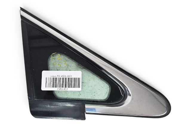 2010-2015 Lexus RX350 RX450h RH Passenger Front Side Fixed Glass, 62110-0E010, F053, OEM, 2010, 2011, 2012, 2013, 2014, 2015