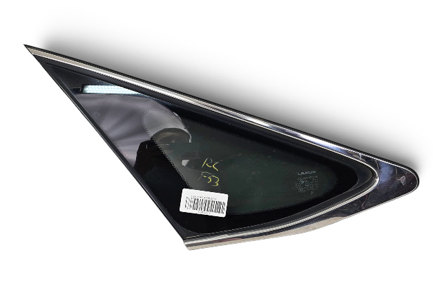 2010-2015 Lexus RX350 RX450h LH Driver Rear Quarter Glass, 62720-0E020, F053, OEM, 2010, 2011, 2012, 2013, 2014, 2015