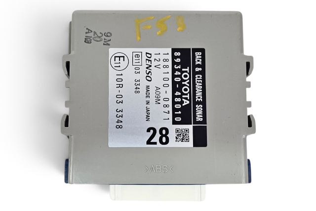 2010-2013 Lexus RX450H Park Assist Clearance Warning Module 89340-48010, F053, OEM, 2010, 2011, 2012, 2013