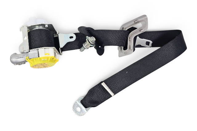 2010-2015 Lexus RX450H Seatbelt Rear Left/Driver Seat Belt Black 73370-48180-B1, F053, OEM, 2010, 2011, 2012, 2013, 2014, 2015