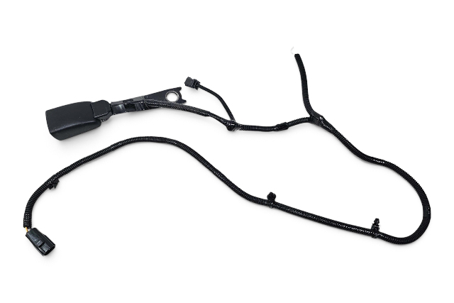 2010-2015 Lexus RX450H Front Left/Driver Seat Belt Buckle Black, 73230-0E040-C0, F053, OEM, 2010, 2011, 2012, 2013, 2014, 2015