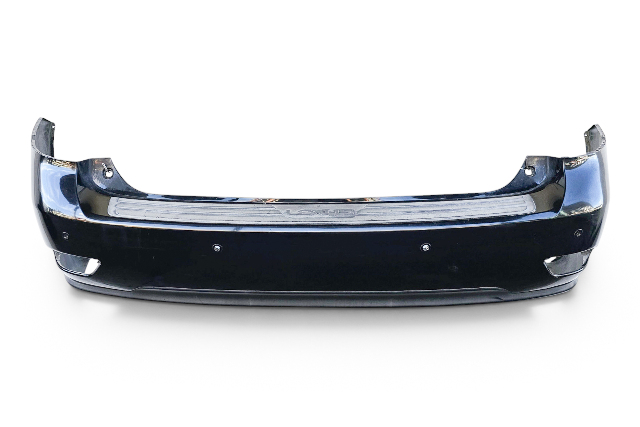 2010-2015 Lexus RX350 RX450h Rear Bumper Cover w/ Park Sensors Black, 52105-0E903, F053, OEM, 2011, 2012, 2013, 2014, 2015