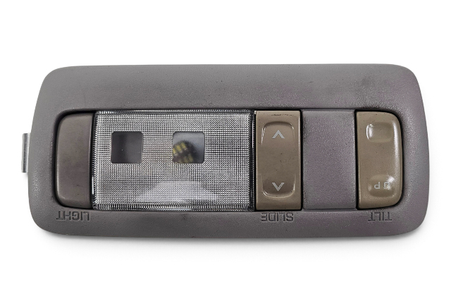 2001-2005 Lexus IS300 Overhead Console Map Light Center Cool Grey 81260-32090-B2, F054, OEM, 2001, 2002, 2003, 2004, 2005