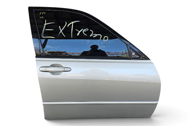 2002-2005 Lexus IS300 Front Right/Passenger Side Door Assembly Silver Metallic, 67001-53022, F054, OEM, 2002, 2003, 2004, 2005