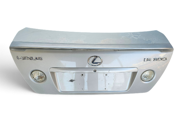 2001-2005 Lexus IS300 Trunk Lid Deck Lid W/ Rear Spoiler Silver Metallic, 64401-53080, F054, OEM, 2001, 2002, 2003, 2004, 2005