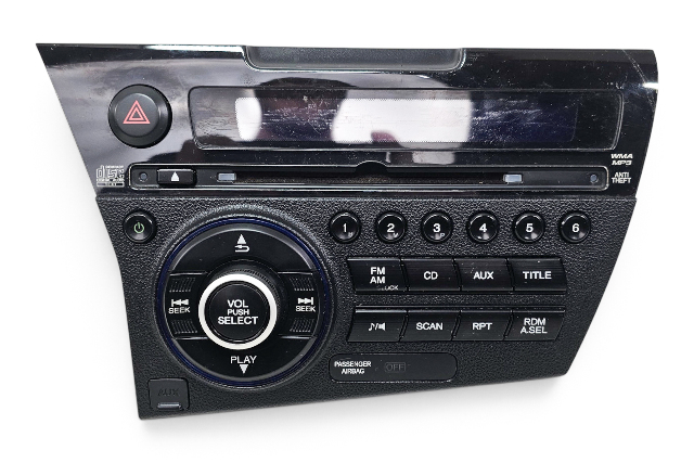 2013-2015 Honda CR-Z CRZ CD Player Radio AUX Audio Control 39100-SZT-A11, F055, OEM, 2013, 2014, 2015